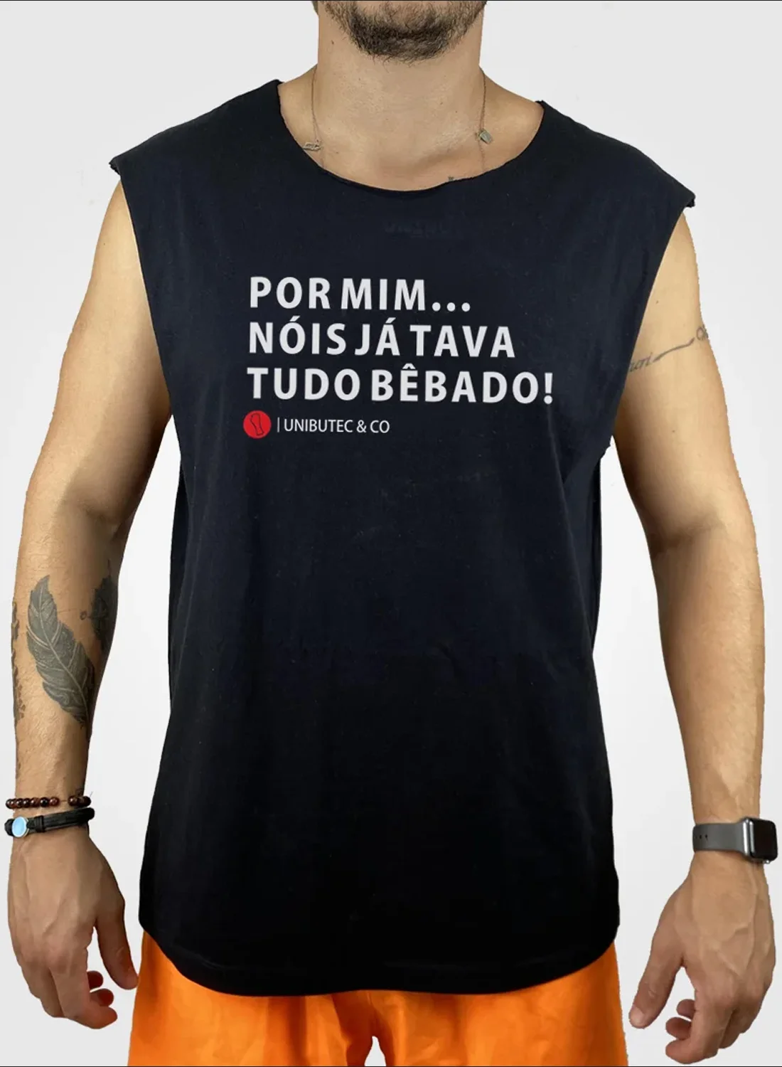 Regata Nóis Já Tava Tudo Bêbado Preta